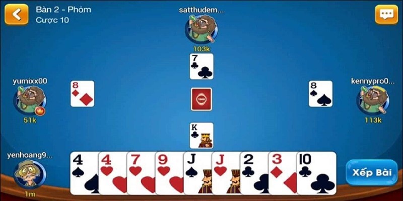 Cách tính điểm chi tiết của trò chơi đánh bài tá lả 